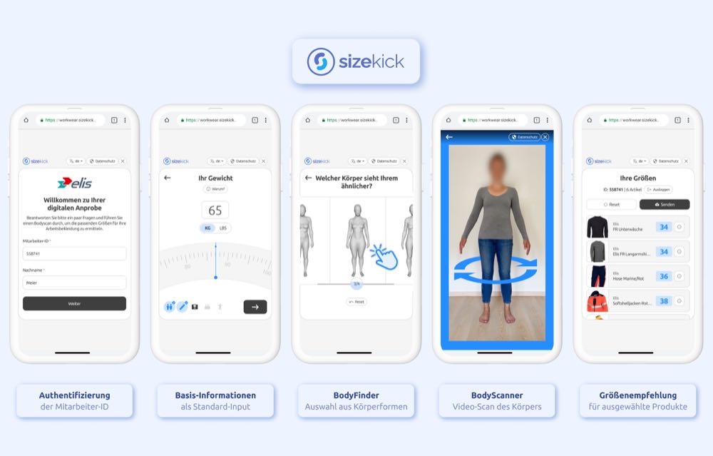 Mit KI Größe der Arbeitskleidung optimieren