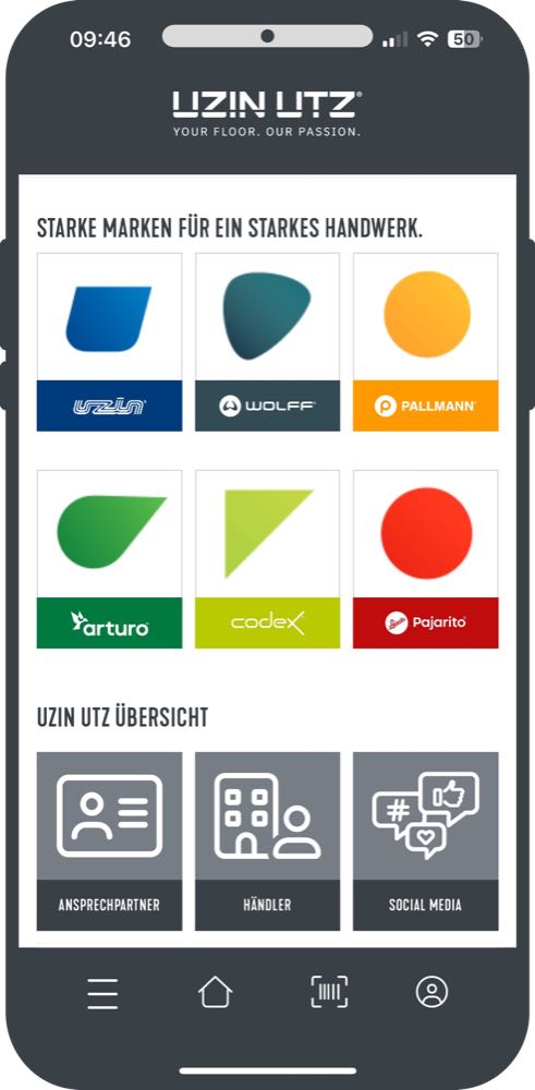  Vorhang auf für die Uzin Utz go App