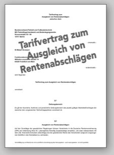 Tarifvertrag zum Ausgleich von Rentenabschlägen